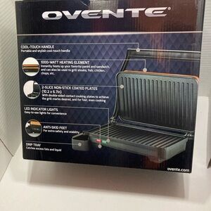Ovente two slice electric Panini grill
